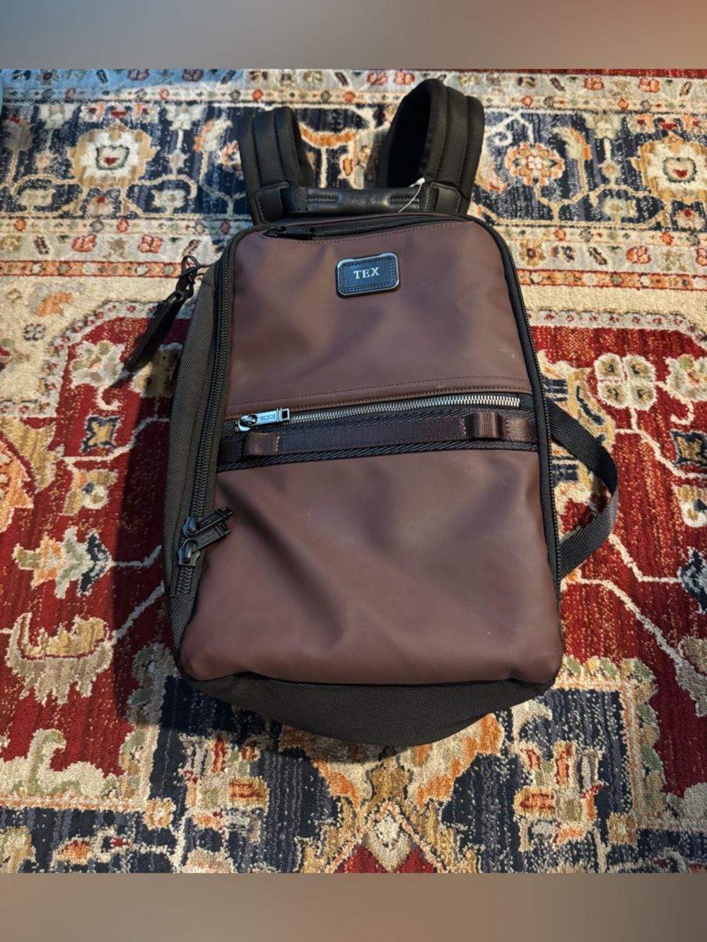 Tumi Alpha Bravo Oxblood Backpack Rare Unisex Luggage Travel Camping Hiking